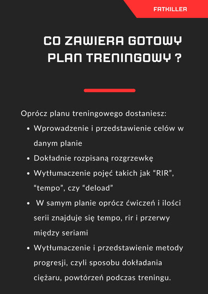 (Gotowy) Plan treningowy dla zaawansowanych - sylwetka